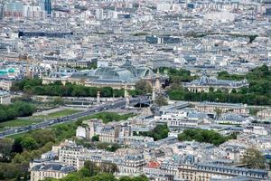 parís soleado cielo azul vista aérea foto