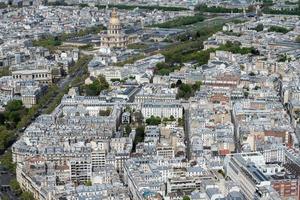 parís soleado cielo azul vista aérea foto