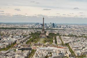 Paris blue sky aerial view landscape panorama photo