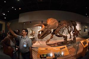 WASHINGTON DC, USA - MAY 17 2018 - Natural History Museum full of visitors photo