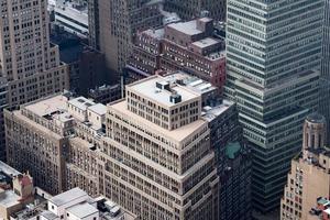 nueva york manhattan rascacielos techo vista aérea foto