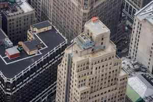 nueva york manhattan rascacielos techo vista aérea foto