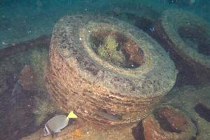 Ship Wreck in the sea photo