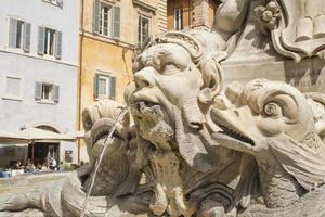 Rome pantheon place fountain photo