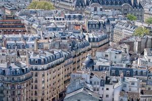 paris roofs and building cityview photo