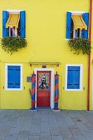 colorful houses of Burano Venice photo