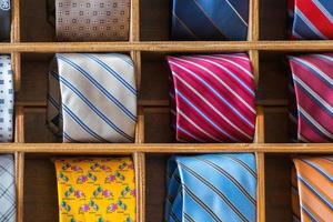 italian made in italy silk tie on display photo