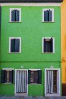 colorful houses of Burano Venice photo