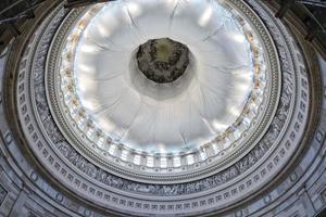 vista interna de la cúpula del capitolio de washington foto