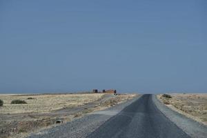 carretera del desierto africano foto