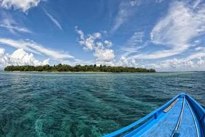 Siladen turquoise tropical paradise island photo
