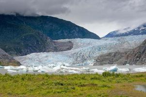 Mendenhall Glacier near Juneau, Alaska photo