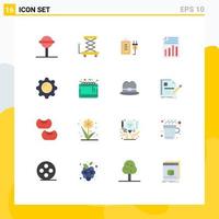 16 Creative Icons Modern Signs and Symbols of display sheet charge report file Editable Pack of Creative Vector Design Elements