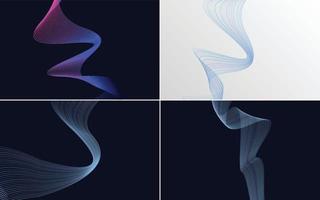 modern wave curve abstract presentation background Pack vector