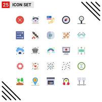 Stock Vector Icon Pack of 25 Line Signs and Symbols for microbiology biology theorem speaker biology analysis orientation Editable Vector Design Elements