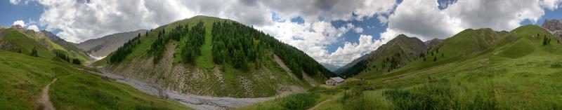 swiss alps glacier view in Engadina photo