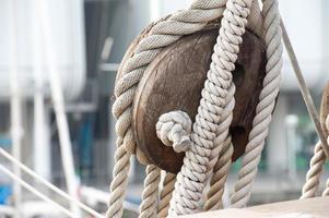 sail ship shrouds detail on sky photo