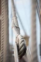 sail ship shrouds detail on sky photo