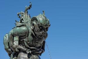 Gollum shape fountain statue in Florence photo