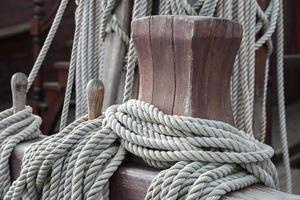 sail ship shrouds and ropes photo