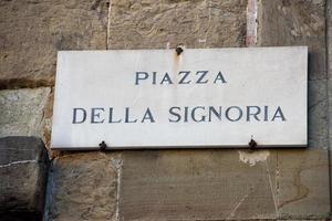 piazza della signoria sign photo