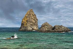 Aci Trezza Sicily Cyclopes Stacks rocks photo