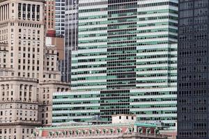 new york manhattan skyscrapers building detail photo