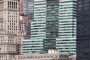 new york manhattan skyscrapers building detail photo