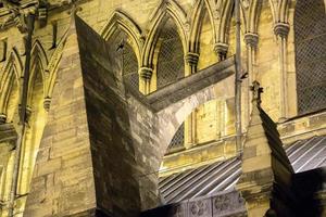 Lincoln cathedral in Great Britain night view photo