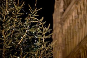 Christmas street decoration in England photo