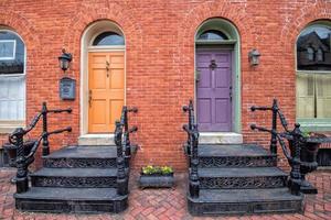 Frederick maryland historic old houses view photo