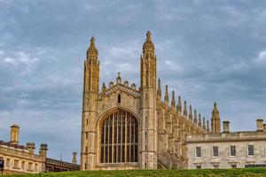 kings college cambridge gran bretaña al atardecer foto