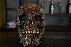 Day of deaths Dia De Los Muertos Halloween Celebration skull photo