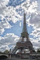 parís soleado cielo azul vista aérea foto