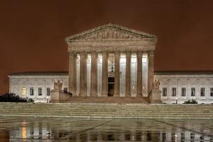 supreme court dc washington at night photo