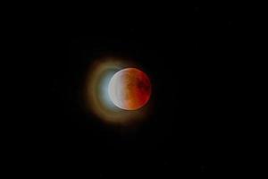 red moon eclipse photo