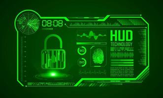 Modern HUD Technology Screen Background vector