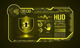 Modern HUD Technology Screen Background vector