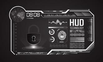 Modern HUD Technology Screen Background vector