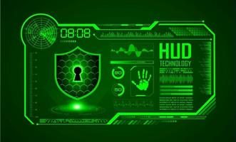 Modern HUD Technology Screen Background vector