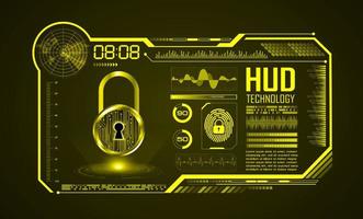 Modern HUD Technology Screen Background vector