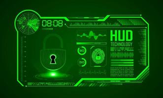 Modern HUD Technology Screen Background vector