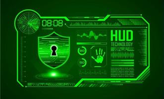 Modern HUD Technology Screen Background vector