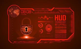 Modern HUD Technology Screen Background vector