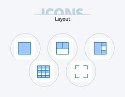 Layout Blue Icon Pack 5 Icon Design. . layout. vector