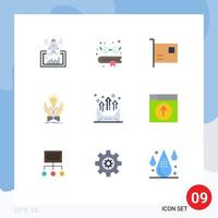Universal Icon Symbols Group of 9 Modern Flat Colors of hands creative card ideas hardware Editable Vector Design Elements