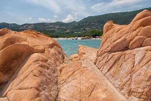 Corsica wonderful coastline landscape photo