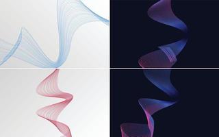 modern wave curve abstract presentation background Pack vector