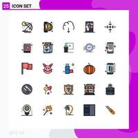 25 Creative Icons Modern Signs and Symbols of arrow location cloud gps server Editable Vector Design Elements