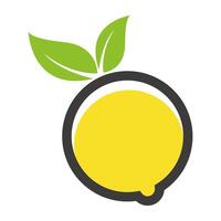 Lemon icon logo design vector